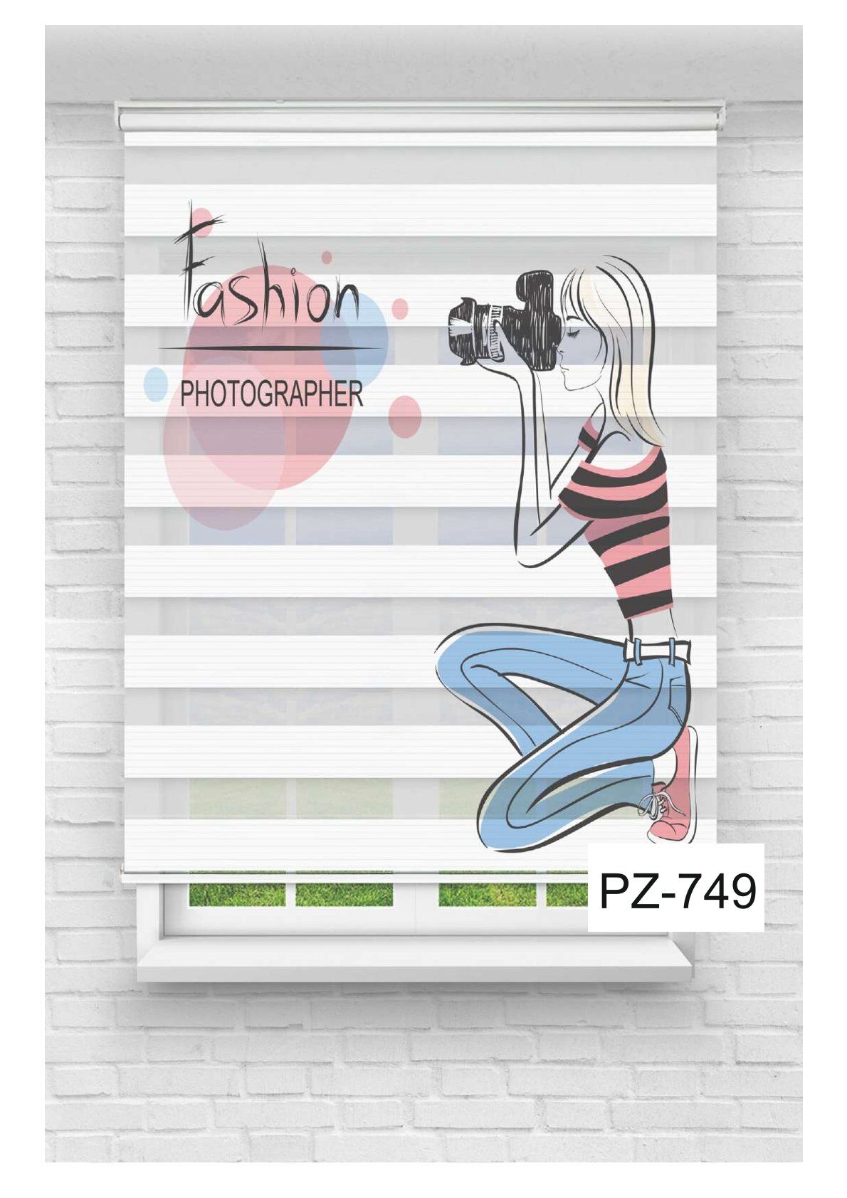 Kız Çocuk Odası Perdesi Zebra Perde