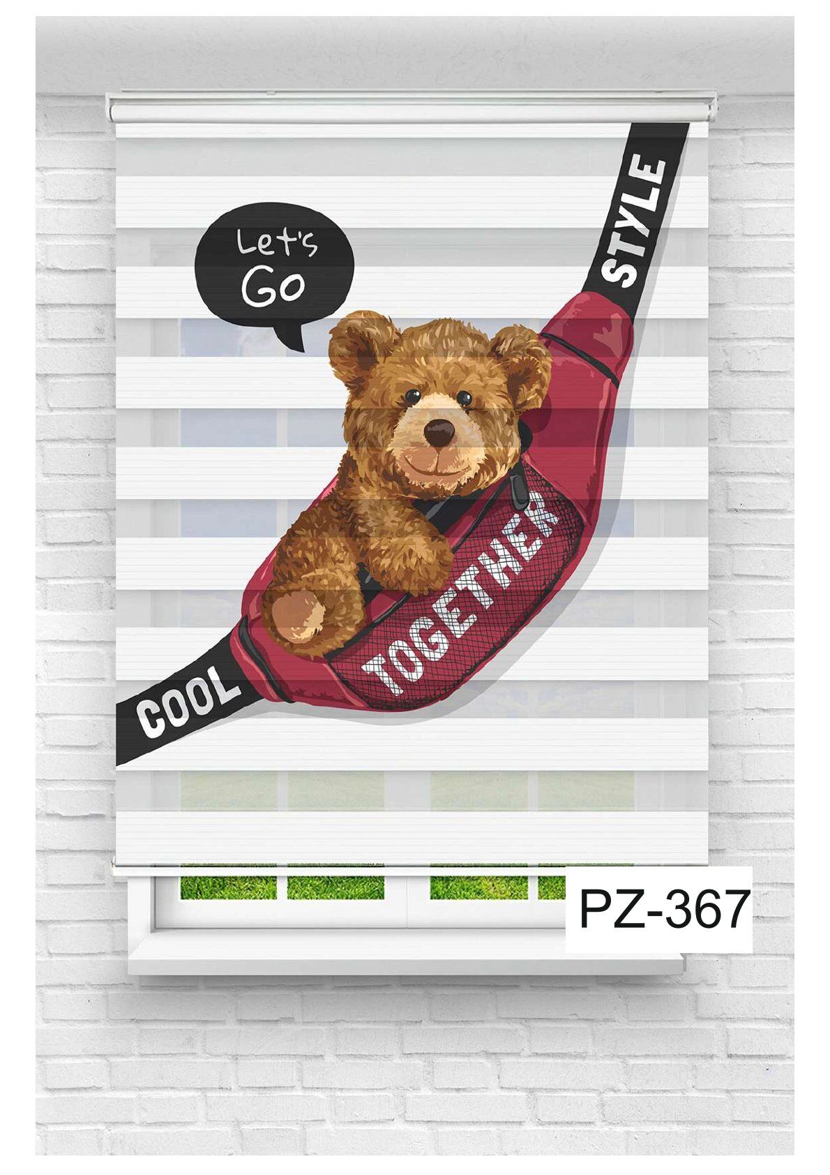 Erkek Çocuk Odası Perdesi Zebra Perde