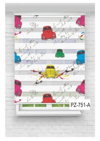 Erkek Çocuk Odası Perdesi Zebra Perde