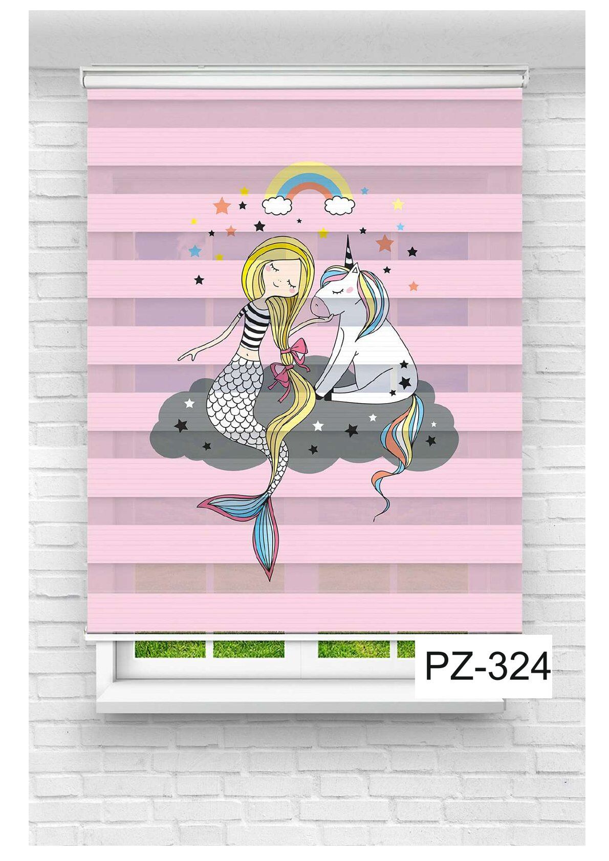 Kız Çocuk Odası Perdesi Zebra Perde