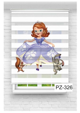 Kız Çocuk Odası Perdesi Zebra Perde