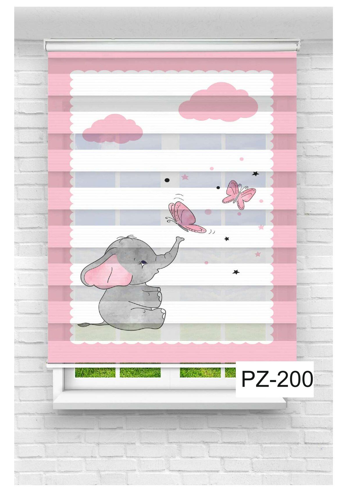 Kız Çocuk Odası Perdesi Zebra Perde