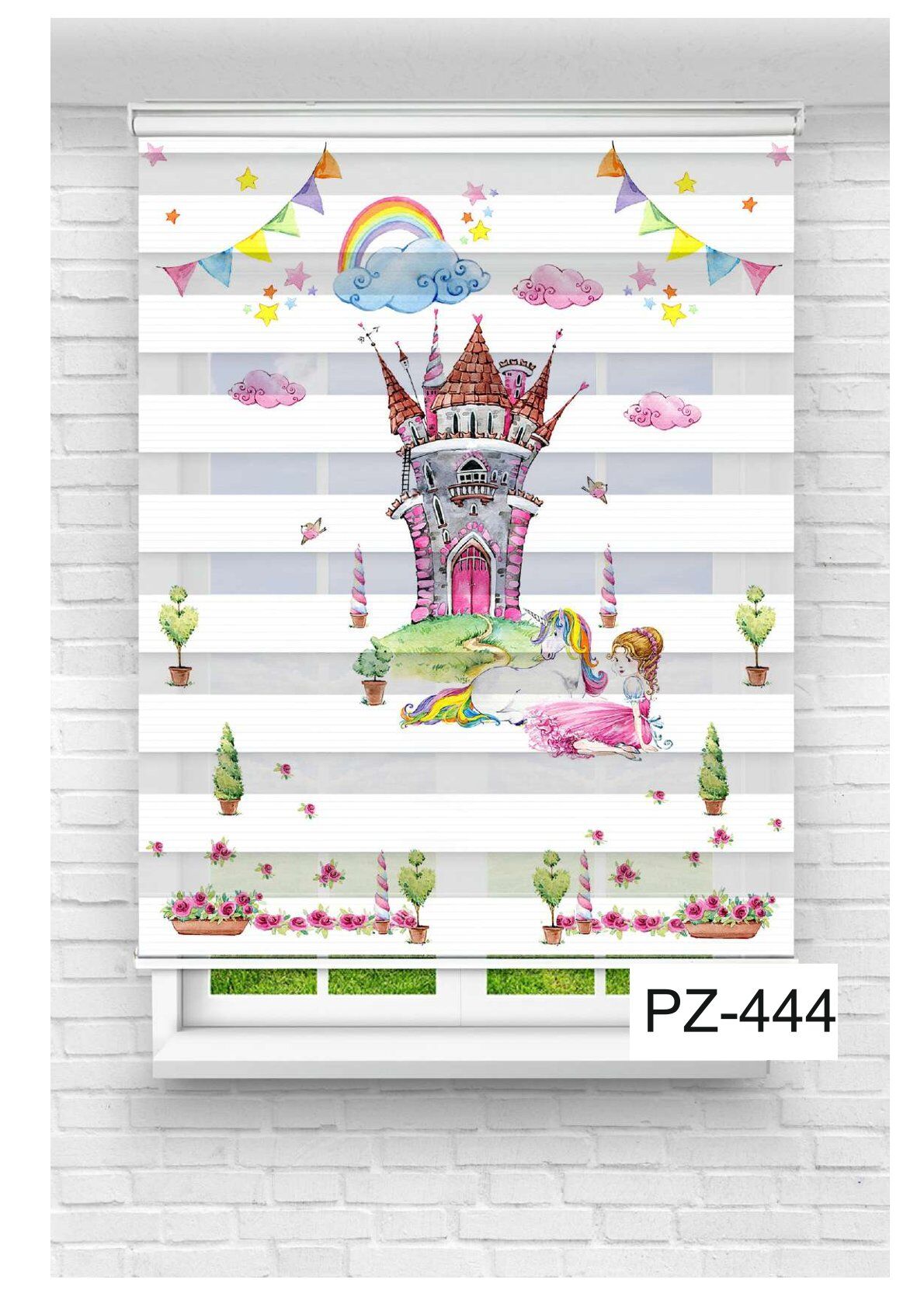 Kız Çocuk Odası Perdesi Zebra Perde