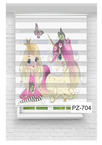 Kız Çocuk Odası Perdesi Zebra Perde