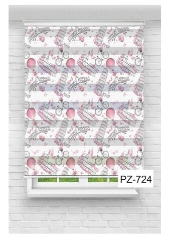 Kız Çocuk Odası Perdesi Zebra Perde