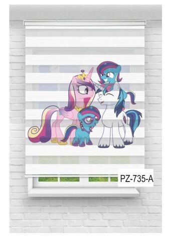 Kız Çocuk Odası Perdesi Zebra Perde