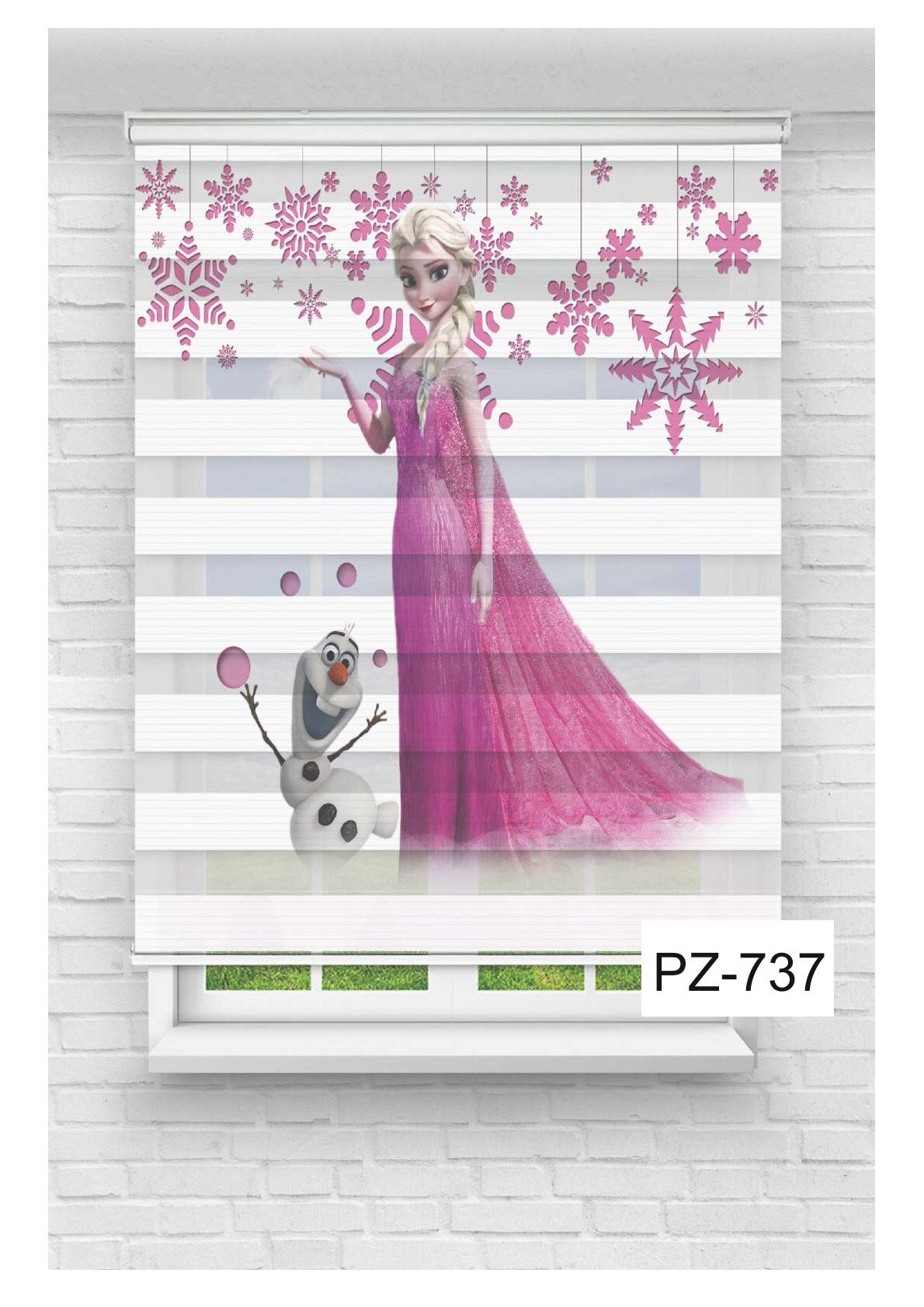 Kız Çocuk Odası Perdesi Zebra Perde