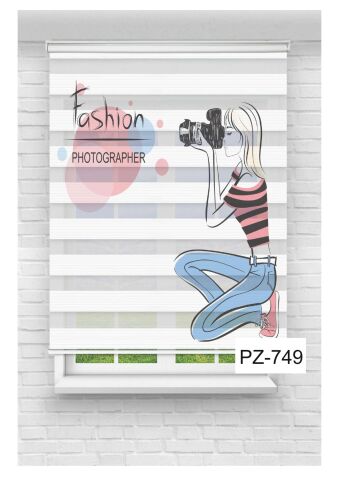Kız Çocuk Odası Perdesi Zebra Perde
