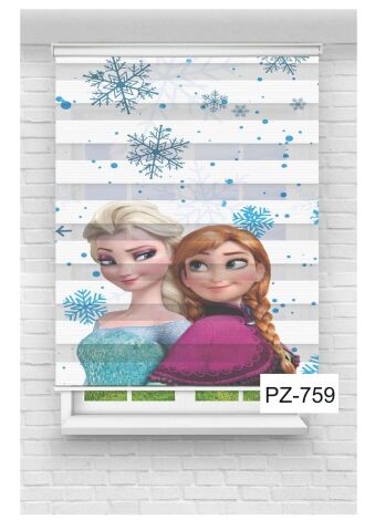 Kız Çocuk Odası Perdesi Zebra Perde