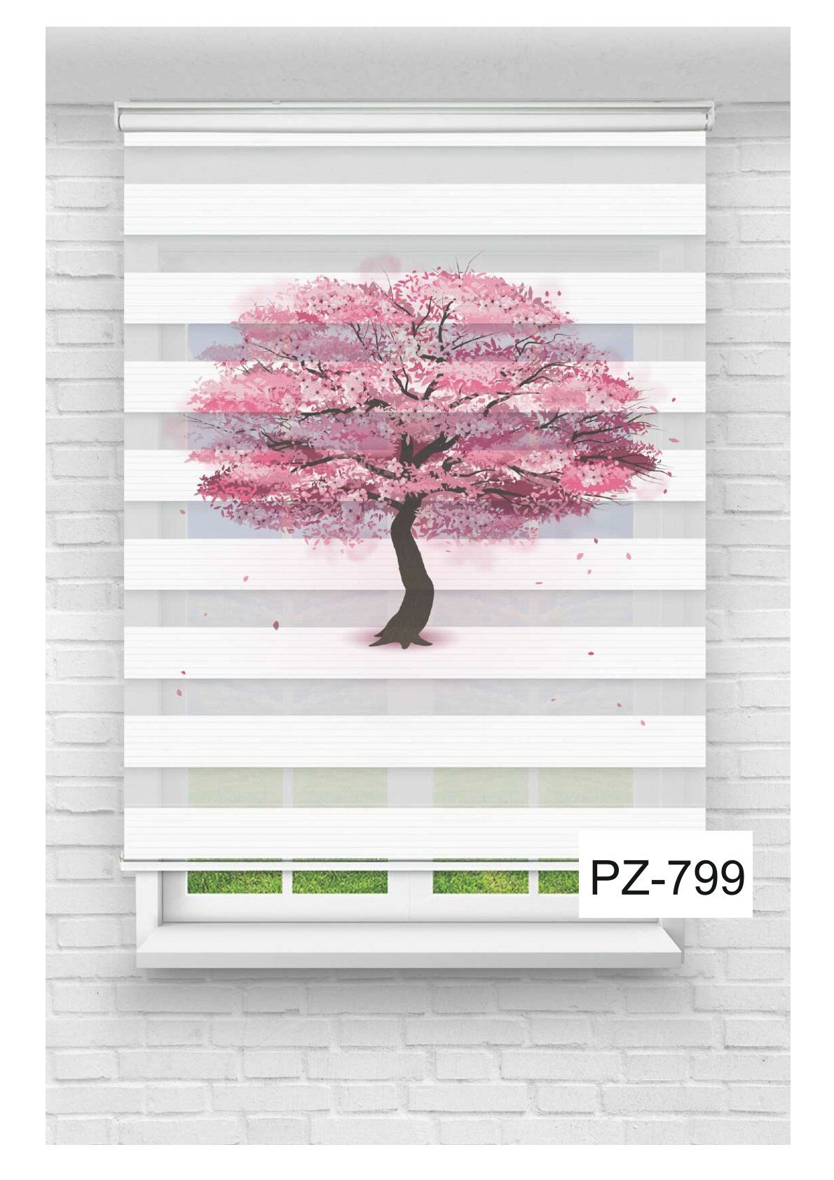 Kız Çocuk Odası Perdesi Zebra Perde