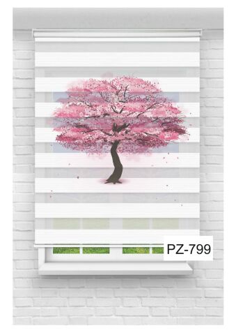 Kız Çocuk Odası Perdesi Zebra Perde