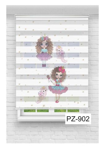 Kız Çocuk Odası Perdesi Zebra Perde