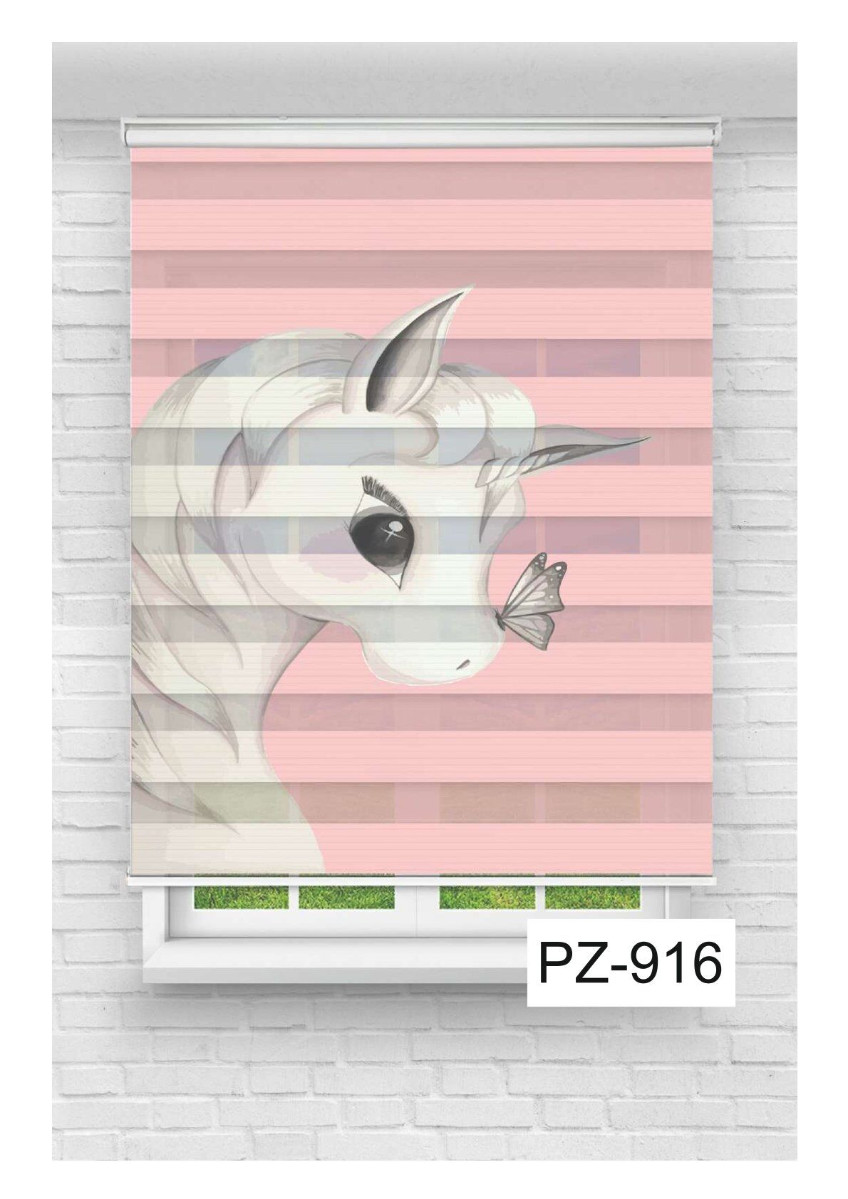 Kız Çocuk Odası Perdesi Zebra Perde