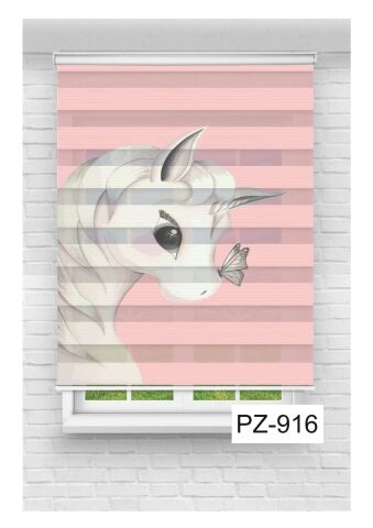Kız Çocuk Odası Perdesi Zebra Perde