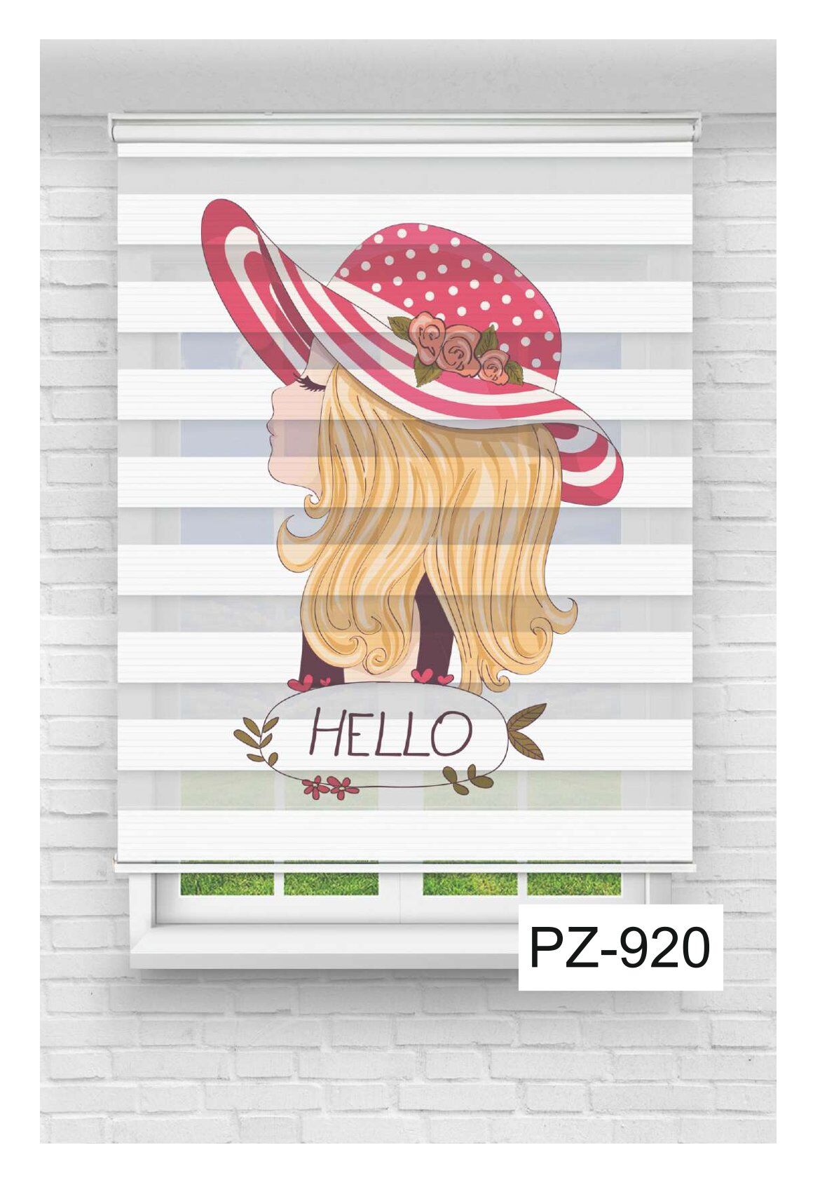 Kız Çocuk Odası Perdesi Zebra Perde