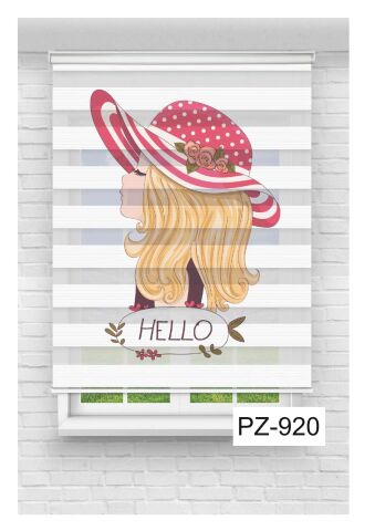 Kız Çocuk Odası Perdesi Zebra Perde