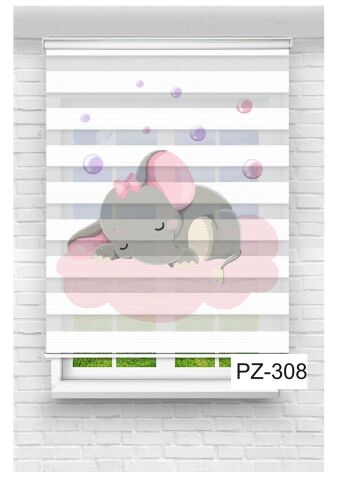 Kız Çocuk Odası Perdesi Zebra Perde