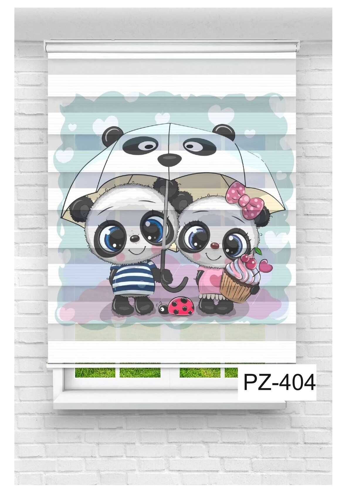 Unisex Hem Kız-Hem Erkek Çocuk Odası Perdesi Zebra Perde
