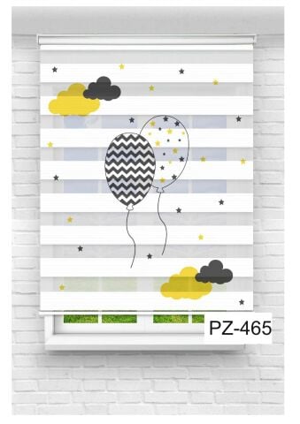 Unisex Hem Kız-Hem Erkek Çocuk Odası Perdesi Zebra Perde