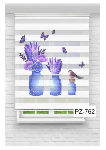 Baskılı Mutfak Perdesi Zebra Perde
