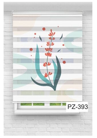 Baskılı Mutfak Perdesi Zebra Perde
