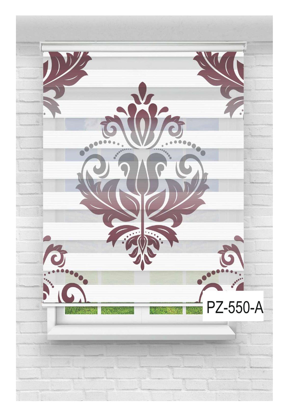 Baskılı Mutfak Perdesi Zebra Perde
