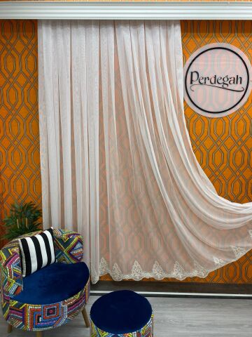 Perdegah Harmony - Zarafet Tülü - Özel Ölçü ve Pile Seçenekli Tül Perde