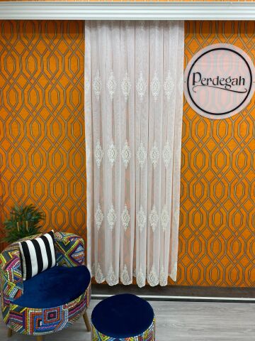 Perdegah Harmony - Zarafet Tülü - Özel Ölçü ve Pile Seçenekli Tül Perde