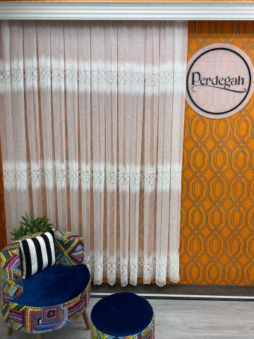 Perdegah Harmony - Zarafet Tülü - Özel Ölçü ve Pile Seçenekli Tül Perde