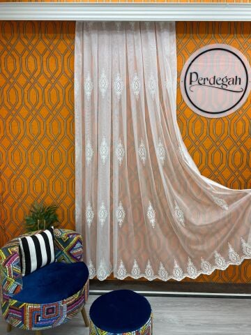 Perdegah Harmony - Zarafet Tülü - Özel Ölçü ve Pile Seçenekli Tül Perde